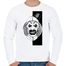 PRINTFASHION Bohócrém - Férfi pulóver - Fehér férfi pulóver, kardigán