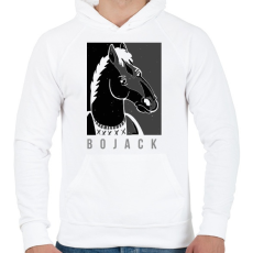 PRINTFASHION BOJACK - Férfi kapucnis pulóver - Fehér