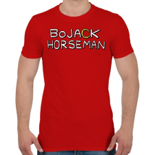 PRINTFASHION bojack - Férfi póló - Piros férfi póló