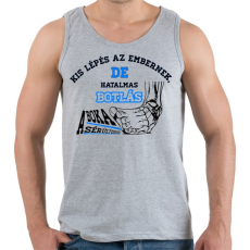 PRINTFASHION Boka sérülés  /kék/ - Férfi atléta - Sport szürke