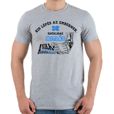 PRINTFASHION Boka sérülés  /kék/ - Férfi póló - Sport szürke férfi póló