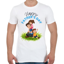 PRINTFASHION Boldog Apák napját - Férfi póló - Fehér férfi póló
