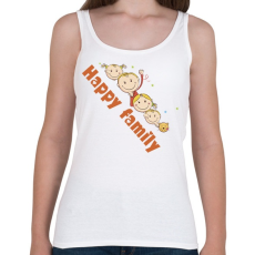 PRINTFASHION Boldog család - Női atléta - Fehér