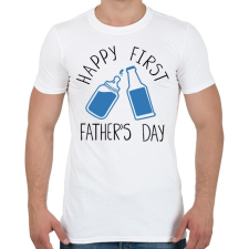 PRINTFASHION Boldog első apák napját! - Férfi póló - Fehér férfi póló