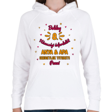 PRINTFASHION Boldog évfordulót - névvel - Női kapucnis pulóver - Fehér női pulóver, kardigán