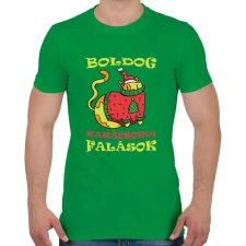 PRINTFASHION Boldog Karácsonyi falások - Férfi póló - Zöld férfi póló