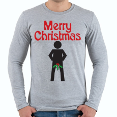 PRINTFASHION Boldog Karácsonyt! - Férfi hosszú ujjú póló - Sport szürke