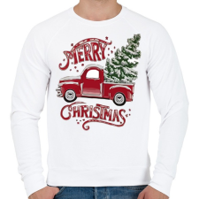 PRINTFASHION Boldog Karácsonyt! - Férfi pulóver - Fehér férfi pulóver, kardigán