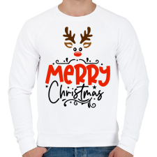 PRINTFASHION boldog karácsonyt  - Férfi pulóver - Fehér férfi pulóver, kardigán