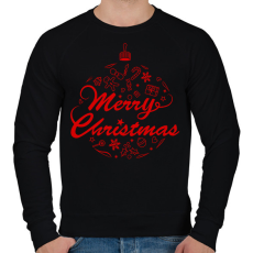 PRINTFASHION boldog karácsonyt  - Férfi pulóver - Fekete
