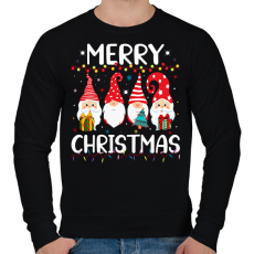 PRINTFASHION boldog karácsonyt  - Férfi pulóver - Fekete