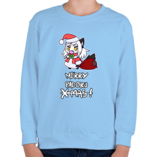 PRINTFASHION Boldog karácsonyt! - Gyerek pulóver - Világoskék gyerek pulóver, kardigán