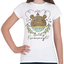 PRINTFASHION Boldog Karácsonyt! - Női póló - Fehér női póló