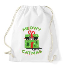 PRINTFASHION Boldog MacsKarácsonyt!  - Sportzsák, Tornazsák - Fehér tornazsák