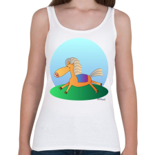 PRINTFASHION Boldog paci - Női atléta - Fehér női trikó