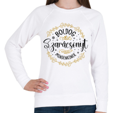 PRINTFASHION Boldog Szarácsonyt - Női pulóver - Fehér