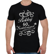 PRINTFASHION Boldog_születésnapot_60.png - Férfi póló - Fekete férfi póló