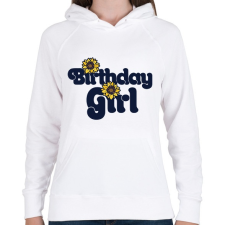 PRINTFASHION Boldog születésnapot! - Női kapucnis pulóver - Fehér női pulóver, kardigán