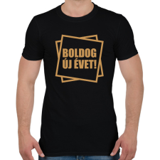 PRINTFASHION Boldog Új Évet! 03 - Férfi póló - Fekete férfi póló