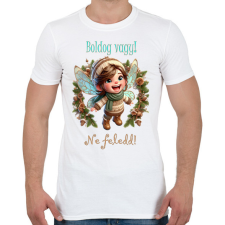 PRINTFASHION Boldog vagy - Férfi póló - Fehér férfi póló