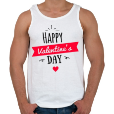 PRINTFASHION Boldog valentin napot - Férfi atléta - Fehér