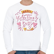 PRINTFASHION Boldog Valentin Napot - Férfi pulóver - Fehér férfi pulóver, kardigán