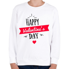 PRINTFASHION Boldog valentin napot - Gyerek pulóver - Fehér
