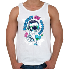 PRINTFASHION Boldogság hajszolás - Férfi atléta - Fehér