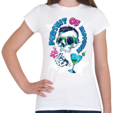 PRINTFASHION Boldogság hajszolás - Női póló - Fehér