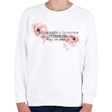 PRINTFASHION Boldogság virág - Gyerek pulóver - Fehér gyerek pulóver, kardigán