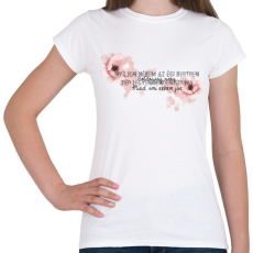 PRINTFASHION Boldogság virág - Női póló - Fehér