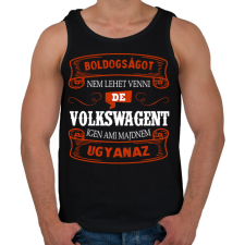 PRINTFASHION Boldogságot nem lehet venni de volkswagent igen - Férfi atléta - Fekete atléta, trikó