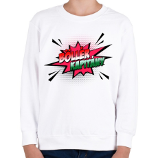 PRINTFASHION Böllér kapitány - Gyerek pulóver - Fehér