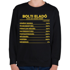 PRINTFASHION Bolti eladó napi értéke - Gyerek pulóver - Fekete gyerek pulóver, kardigán