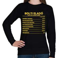 PRINTFASHION Bolti eladó napi értéke - Női pulóver - Fekete