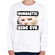 PRINTFASHION bombastic side eye - Gyerek pulóver - Fehér