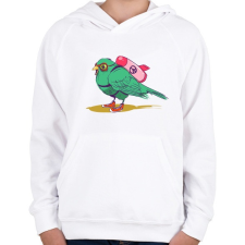 PRINTFASHION Bombázó - Gyerek kapucnis pulóver - Fehér gyerek pulóver, kardigán