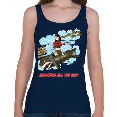 PRINTFASHION Bombázó - Női atléta - Sötétkék