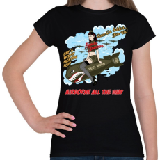 PRINTFASHION Bombázó - Női póló - Fekete