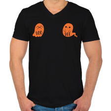 PRINTFASHION Boo-Bee - Férfi V-nyakú póló - Fekete férfi póló