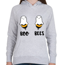 PRINTFASHION Boo Bees - Női kapucnis pulóver - Sport szürke női pulóver, kardigán