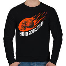 PRINTFASHION Boo Design Clothing - Férfi pulóver - Fekete