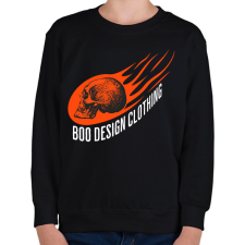 PRINTFASHION Boo Design Clothing - Gyerek pulóver - Fekete gyerek pulóver, kardigán