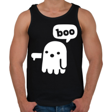 PRINTFASHION Boo szellem - Férfi atléta - Fekete