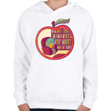 PRINTFASHION Bookworm - Gyerek kapucnis pulóver - Fehér gyerek pulóver, kardigán