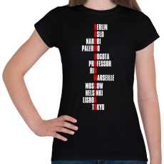 PRINTFASHION Boom Boom Ciao - Női póló - Fekete