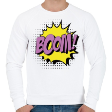 PRINTFASHION boom - Férfi pulóver - Fehér