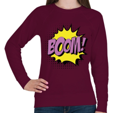 PRINTFASHION boom - Női pulóver - Bordó női pulóver, kardigán