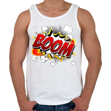 PRINTFASHION boomm - Férfi atléta - Fehér