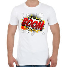 PRINTFASHION boomm - Férfi póló - Fehér férfi póló